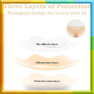 12PCS ซิลิโคนจุกนมครอบคลุม Nipplepatch ที่มองไม่เห็น Nipper สติกเกอร์สําหรับพรมสีแดง Backless แฟชั่น (3X เพิ่มเติมใช้)