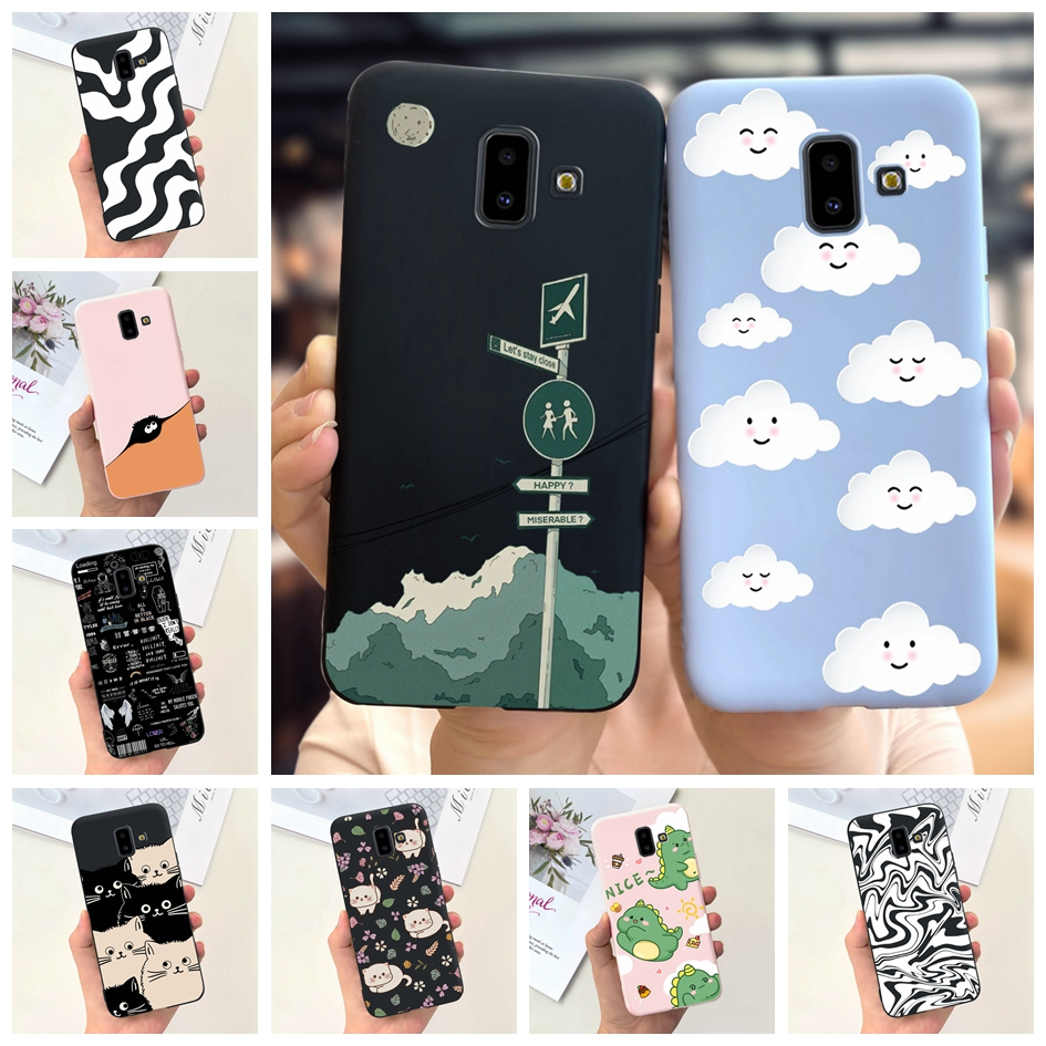เคสซิลิโคนนิ่ม ลายการ์ตูนน่ารัก สําหรับ Samsung Galaxy J4 J6 Plus J610F J415F Samsung J4 J6 2018 J60