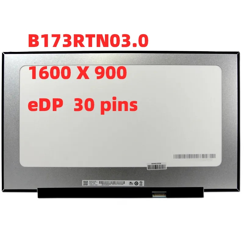 NT173WDM-N23 V8.0 B173RTN03.0 B173RTN03.1 17.3 นิ้ว 1600x900 30pin LCD แล็ปท็อปหน้าจอสําหรับ Lenovo 