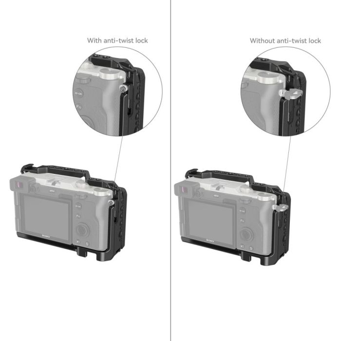 Smallrig กรง พร้อมมือจับด้านข้าง สําหรับกล้อง Sony Alpha 7C 3212B A7C