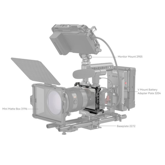 Smallrig กรง พร้อมมือจับด้านข้าง สําหรับกล้อง Sony Alpha 7C 3212B A7C