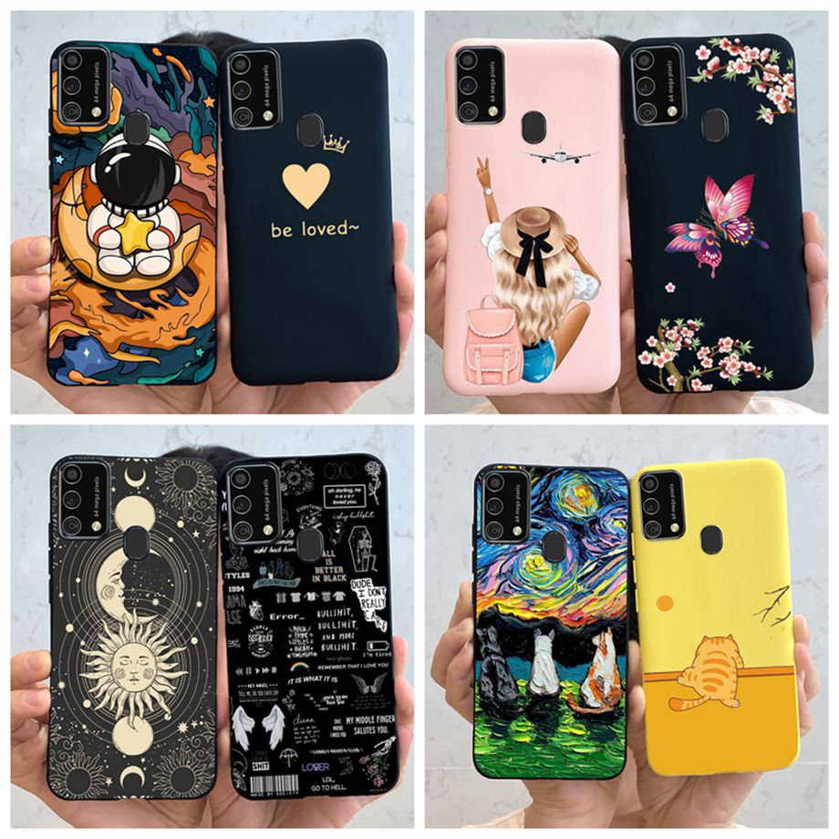 เคสโทรศัพท์มือถือ ซิลิโคนนิ่ม ผิวด้าน ลายนักบินอวกาศ สีแคนดี้ สําหรับ Samsung Galaxy M21S M31 SM-M315F F41 SM-F415F M31Prime 6.4 นิ้ว