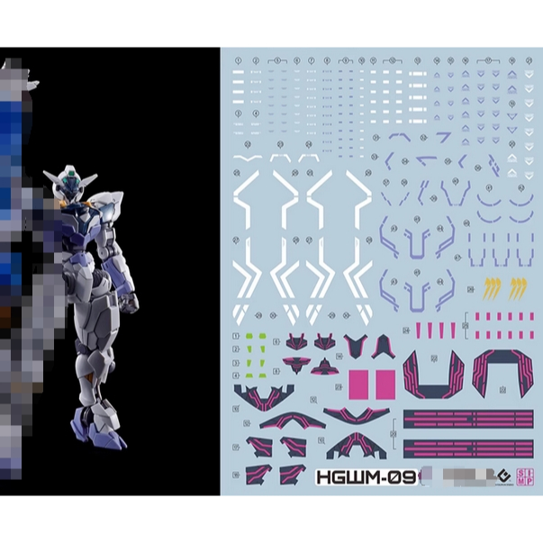 EVO PB HG 1/144 TWFM Jiu Lfrith Water Slide Decal Fluorescent Type EVOHG008