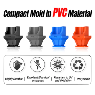 AMPCOM 50-Pack: ฝาปิดกันฝุ่น RJ45 5 สีสำหรับพอร์ต Ethernet Hub ป้องกันฝุ่นและป้องกัน