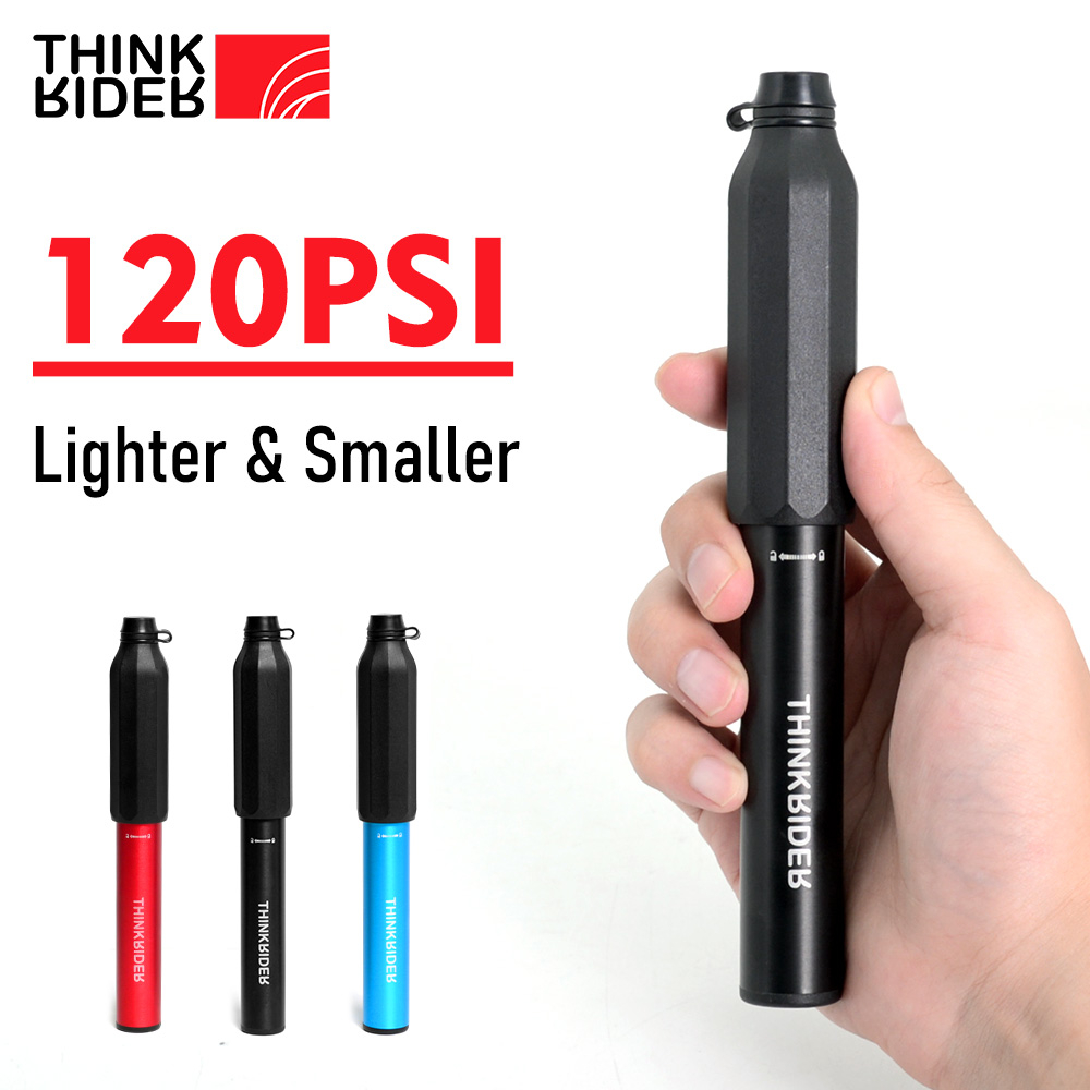 Thinkrider 120Psi ปั๊มลมยางอลูมิเนียมอัลลอยด์ ขนาดเล็ก สําหรับรถจักรยาน MTB