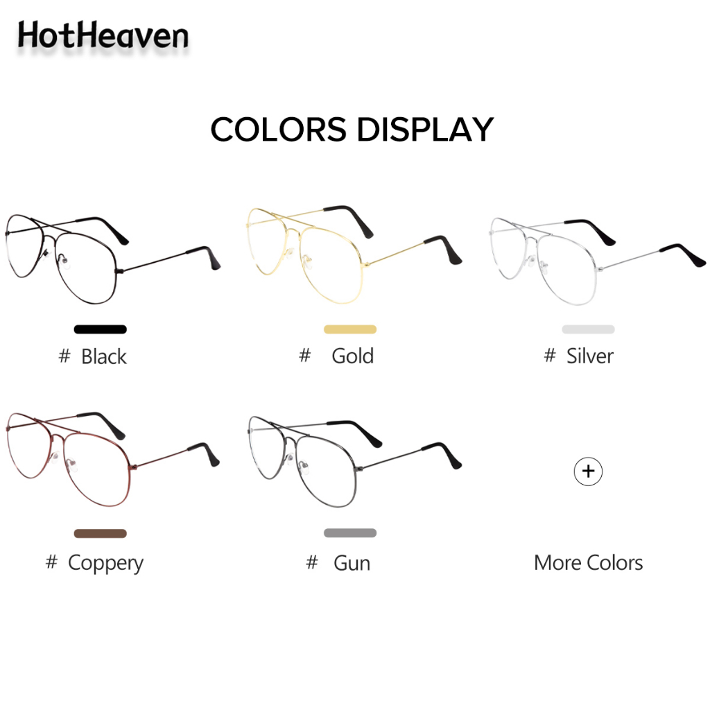 5 สี แฟชั่น Unisex กลางแจ้ง ตกแต่ง วงรี กรอบแว่น นักบิน ผู้หญิง ผู้ชาย ป้องกันดวงตา โลหะ เต็มขอบแว่นตา