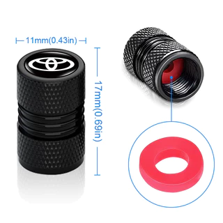 4 ชิ้น High-end เกลียวรถ Tyre หมวกที่กําหนดเองกาวหยดโลโก้ล้อรถยางรั่วหมวกสําหรับรถยนต์ Universal