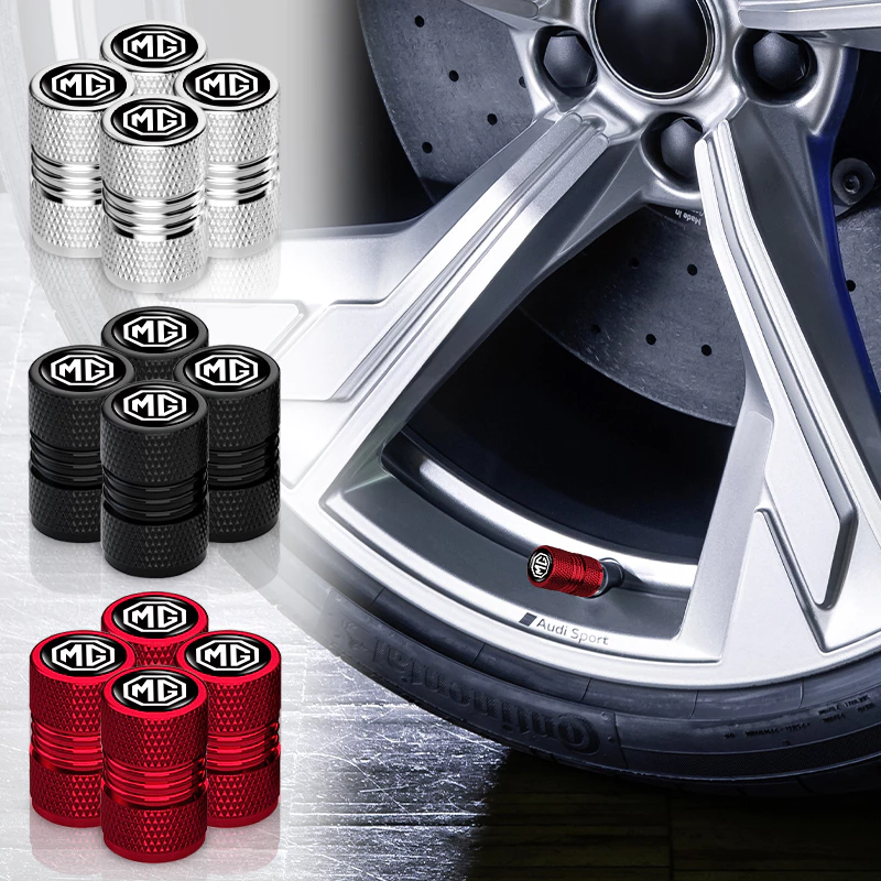 ฝาครอบยางล้อรถยนต์ อลูมิเนียมอัลลอย กันรั่ว สําหรับ MG ZS GS 5 Gundam 350 Parts TF GT 6 4 ชิ้น
