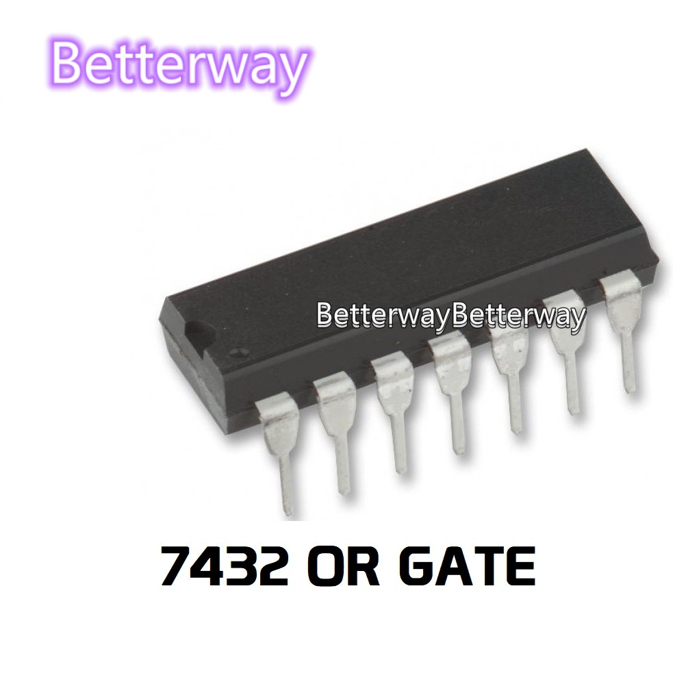 ของแท้ ชิพ IC 74HC32 7432 Quad 2-Input OR logic gate 7432 SN74HC32 AND IC 14 pins DIP 1 ชิ้น
