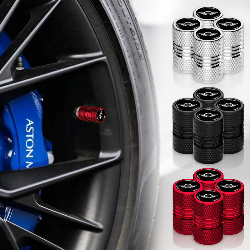 ฝาครอบวาล์วล้อรถยนต์ อลูมิเนียม กันฝุ่น สําหรับ Mini Cooper One S R50 R53 R56 R60 F55 F56 R57 4 ชิ้น