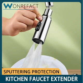 แรงดันน้ําสูง 360° หัวก๊อกน้ําทองเหลือง สามโหมด ยืดหยุ่น ประ…