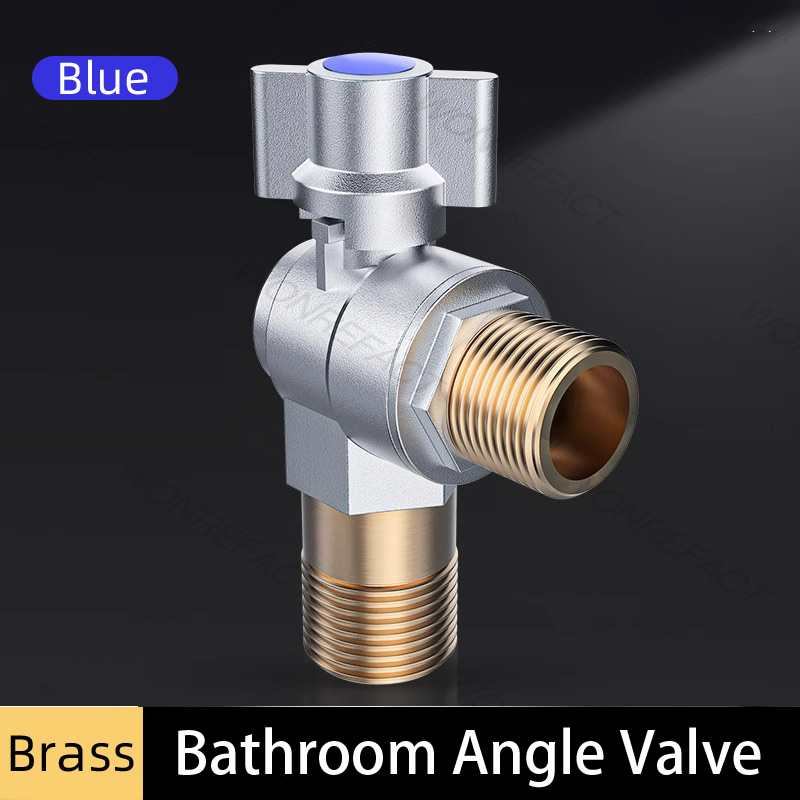 วาล์วน้ำเข้า-ออกทางใหญ่ น้ำไหลแรงสะใจ วัสดุทองเหลืองชุบโครเมี่ยม ทนทานงานหนัก - รูปที่ 6