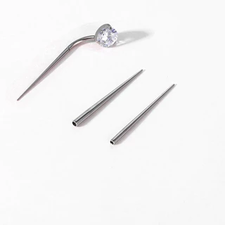 1 ชิ้น 18G/16G/14G/12G สแตนเลส Perforated Guide Rod เจาะเชื่อมต่อ Pin ด้ายภายใน Professional เจาะเครื่องมือ