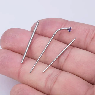 1 ชิ้น 18G/16G/14G/12G สแตนเลส Perforated Guide Rod เจาะเชื่อมต่อ Pin ด้ายภายใน Professional เจาะเครื่องมือ