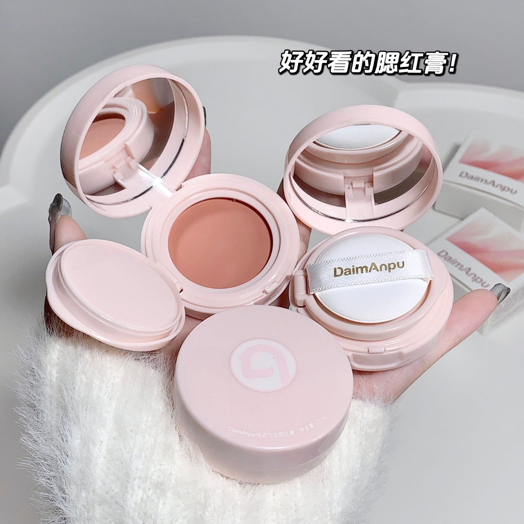 Daimanpu บลัชออนพาเลท เนื้อครีมพีช เครื่องสําอาง สไตล์เกาหลี