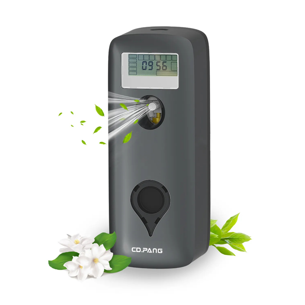 Chuangdian เครื่องจ่ายน้ําหอมปรับอากาศ หน้าจอ LCD ตั้งโปรแกรมได้ 300 มล. สําหรับของเหลว ระบบควบคุมกลิ่นอัตโนมัติ