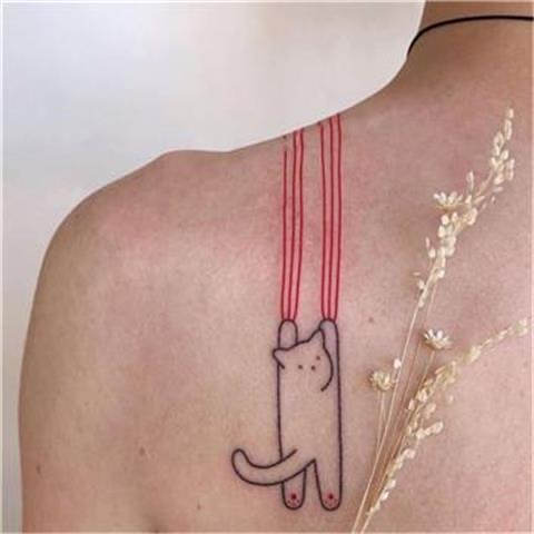 แทททูรอยสัก ลายแมวตลก กันน้ํา สําหรับนักเรียน