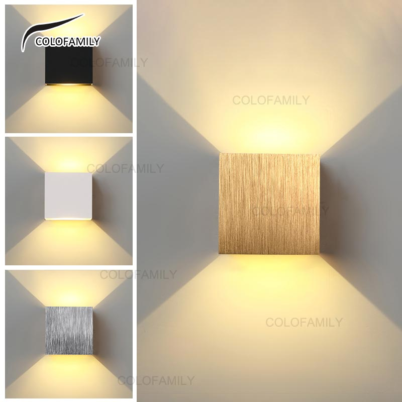 โคมไฟติดผนัง LED 7W 10W สีทอง สีเงิน สไตล์นอร์ดิก โมเดิร์น สําหรับห้องนอน ห้องนั่งเล่น