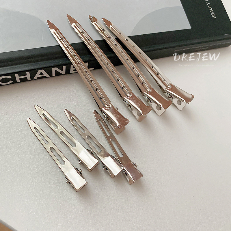 DREJEW เดรช 5ชิ้น แฟชั่นและเรียบง่ายเรขาคณิต ใบเรียกเก็บเงินเป็ด คลิป 5 ชิ้นชุดโลหะสไตล์ ซอก ออกแบบกิ๊บเครื่องประดับผมส่วนบุคคล ไม่แพ้ง่าย