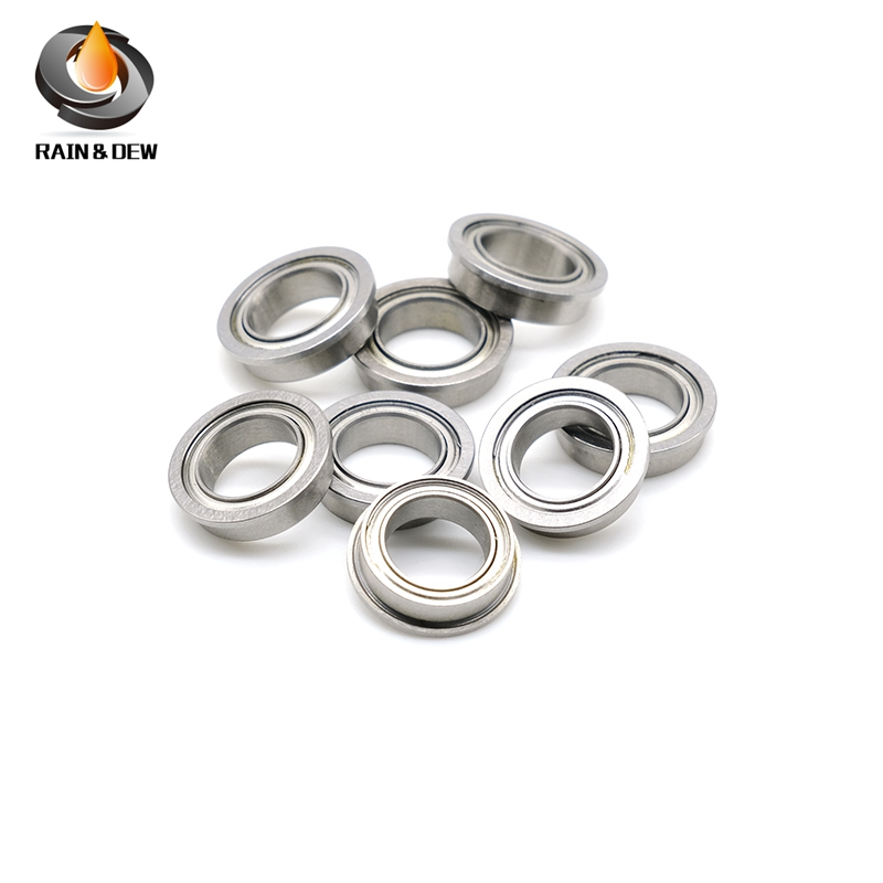 10PCS F606ZZ F606 ZZ 6x17x6 มม.ABEC-7 หน้าแปลน Miniature Deep Groove F606 แบริ่งบอล F6x17x6 มม.F606-