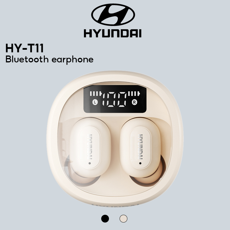 Lenovohyundai HY-T11 หูฟังไร้สายบลูทูธหูฟังเสียงรอบทิศทางสเตอริโอ HD โทรเสียงและการซิงโครไนซ์รูปภาพ