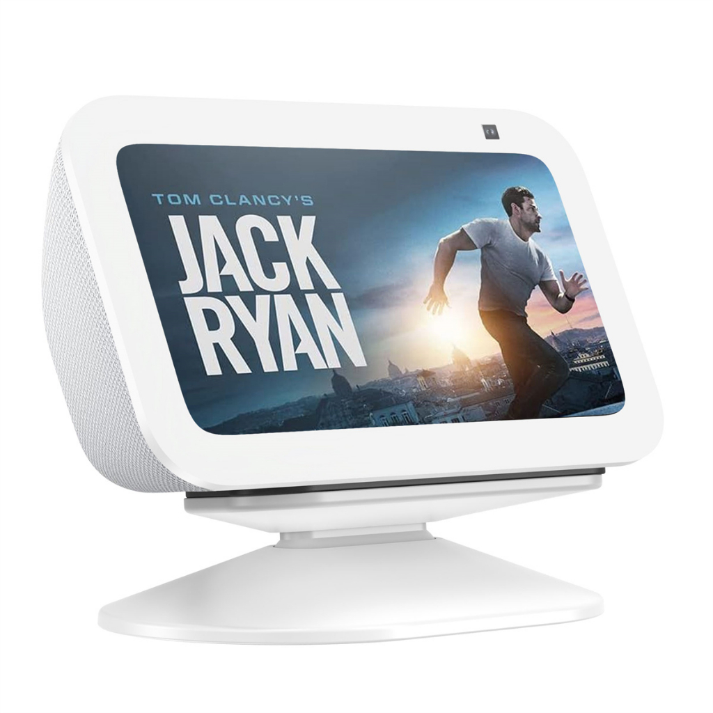 SPORTLINK ขาตั้งแม่เหล็กแบบปรับได้สําหรับ Echo Show 5 (รุ่นที่ 3) ฟังก์ชันเอียงและกันลื่นฐานแสดงผลอั