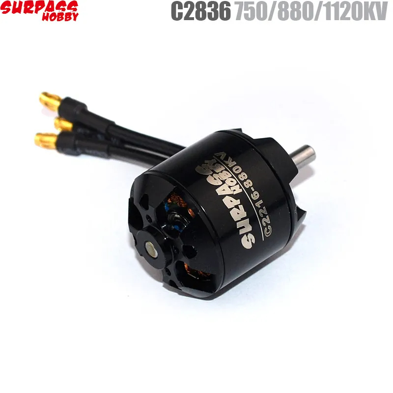 Surpass HOBBY มอเตอร์ไร้แปรงถ่าน 2216 C2836 750KV 880KV 1120KV สําหรับเครื่องบินบังคับ