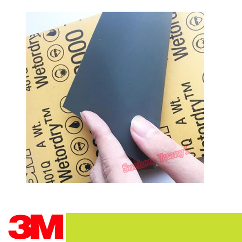 3M 401Q 3M 2000 GRIT กระดาษทรายเปียกหรือแห้ง 5.5"x 9" ขัด