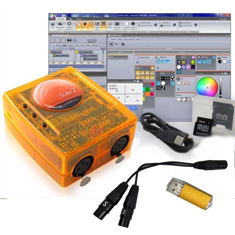 ⭐⭐⭐Suite2 USB Dmx CONTROLLER Dmx INTERFACE USB SUITE2 FC DMX512 ไฟดิสโก้ ไฟตัดหมอก โคมไฟพาร์ Led Rgb