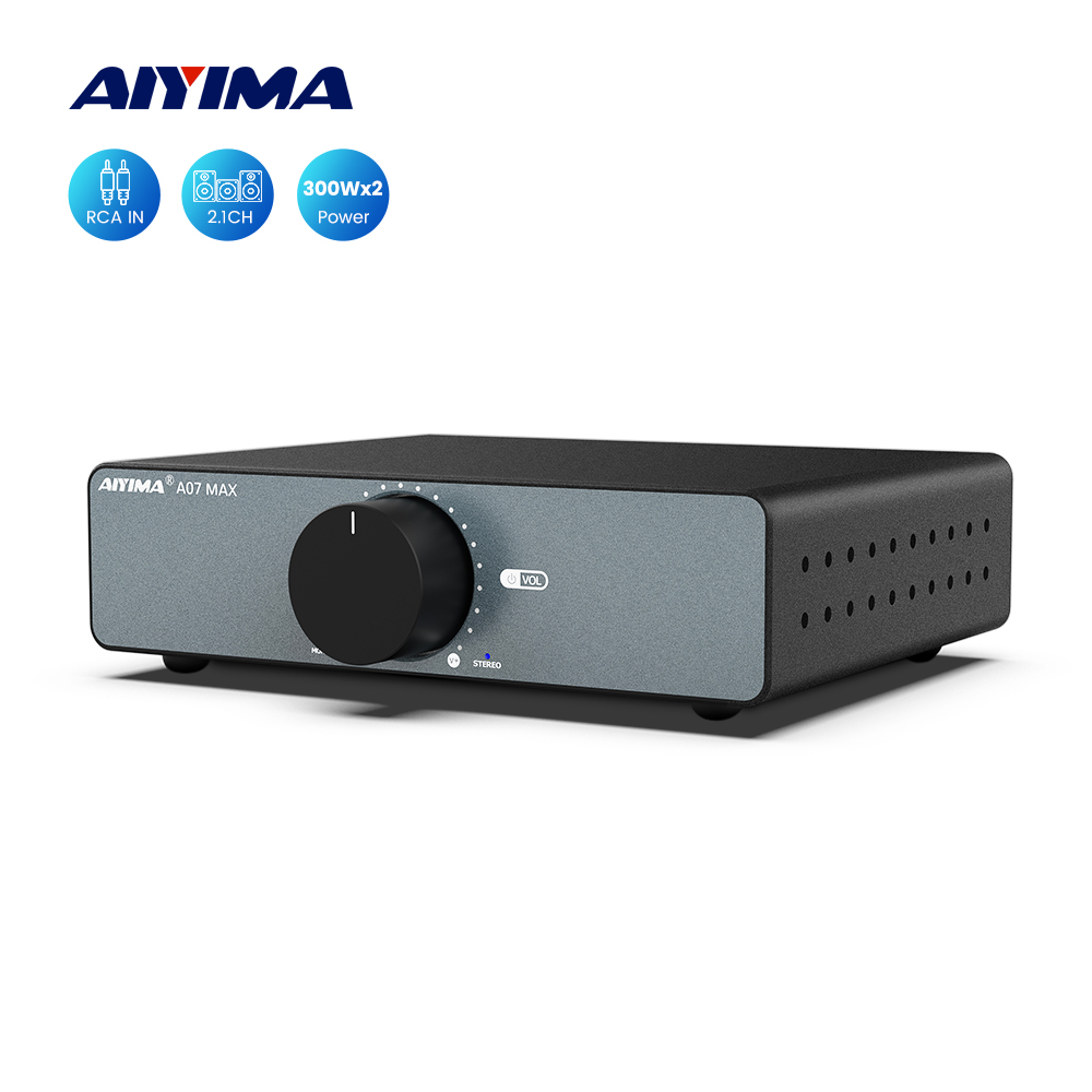 Aiyima A07 MAX TPA3255 เครื่องขยายเสียงสเตอริโอ 2.0 300Wx2 PBTL 600W สําหรับบ้าน