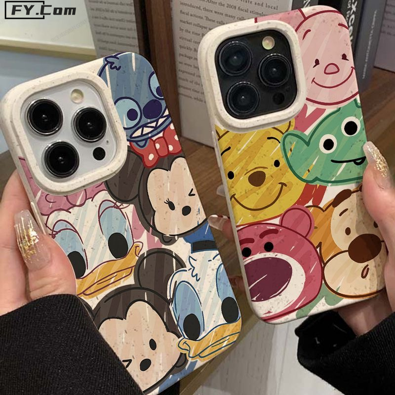 เคสโทรศัพท์มือถือ ซิลิโคนนิ่ม กันกระแทก ลายการ์ตูนข้าวสาลีน่ารัก เรียบง่าย สําหรับ iPhone 15 15 Pro 14 Pro Max 15 Plus 13 12 11 Pro X XR XS Max 7+8+