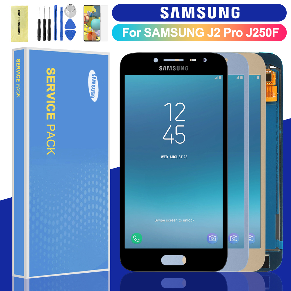 สําหรับ Samsung Galaxy J2 Pro 2018 J250 จอแสดงผล LCD Touch Screen Digitizer Assembly Samsung J250 J2