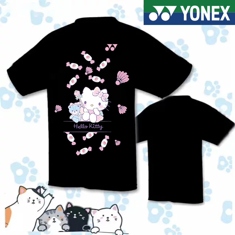 เสื้อกีฬาแบดมินตัน YONEX แบบแห้งเร็ว สไตล์เกาหลี สําหรับผู้ชาย และผู้หญิง