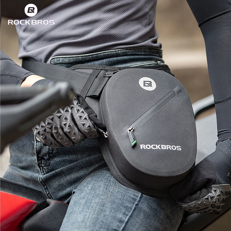 ROCKBROS กระเป๋าด้านข้างรถจักรยานยนต์ Hardshell เอวกระเป๋า