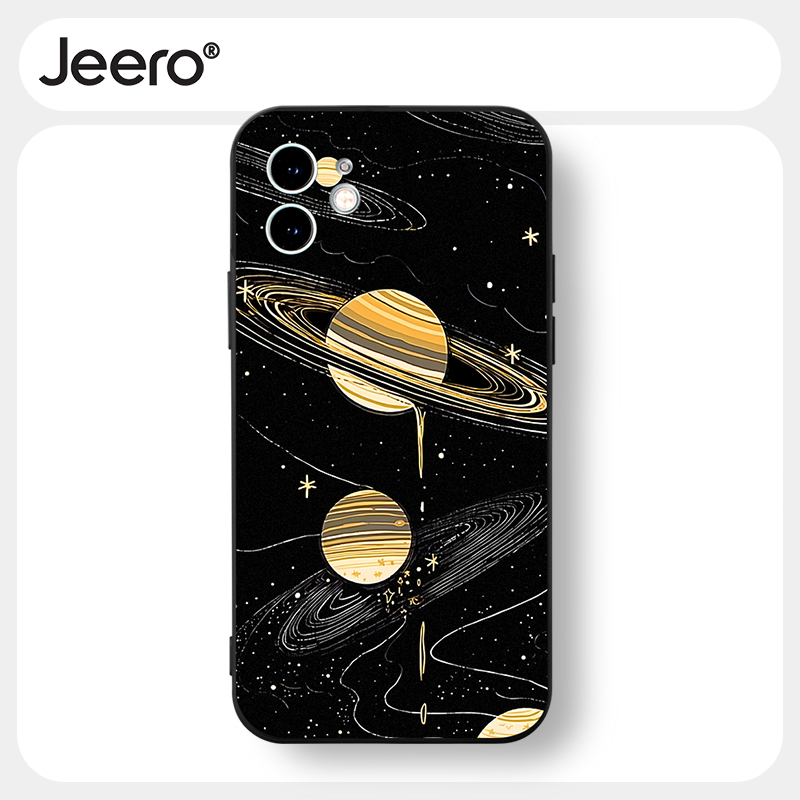 Jeero เคสไอโฟน เคสซิลิโคนนุ่มกันกระแทกน่ารักตลก เคสโทรศัพท์ สีดำ Compatible for iPhone 16 15 14 13 12 11 Pro Max SE 2020 X XR XS 8 7 6 6S Plus พลัส HFF3662