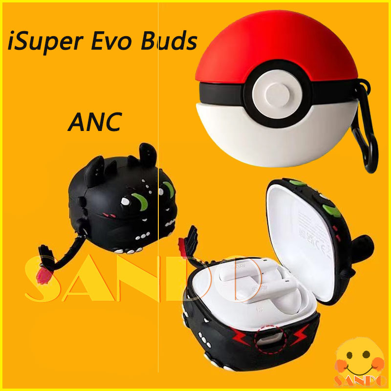 เคส iSuper Evo Buds ANC เคส iSuper Evo Buds ANC เคสป้องกันหูฟัง แบบนิ่ม ลายการ์ตูน สําหรับ