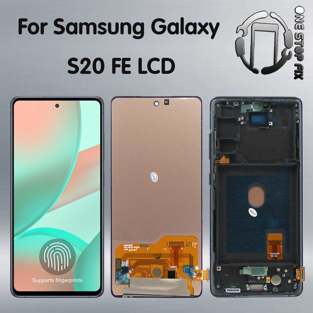 ของแท้ หน้าจอสัมผัสดิจิทัล LCD สําหรับ Samsung S20 FE S20FE S20 Fan Edition LCD G781B G781U S20 Lite