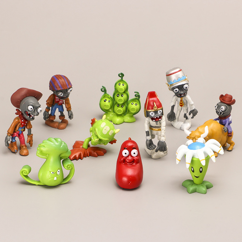 โมเดลฟิกเกอร์ PVC รูปเกม Plants vs Zombies 2: It About Time Bloomerang Bonk Choy Snapdragon Chili Be
