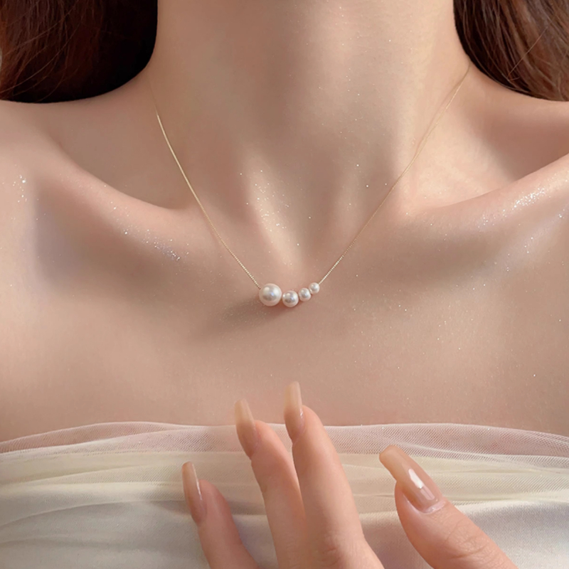 เครื่องประดับ สร้อยคอโซ่ ประดับไข่มุก ระดับไฮเอนด์ แฟชั่นหรูหรา
