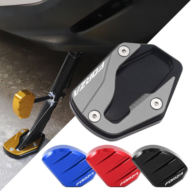 ตีนเป็ด 2023 For Honda FORZA300 FORZA 350 300 แผ่นรองขาตั้ง forza350 กันลื่น CNC อะไหล่มอเตอร์ไซค์ ภายในประเทศ