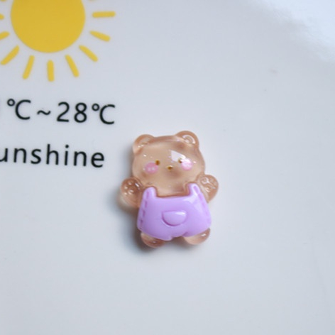 10 ชิ้น / เซต ดอกไม้ใส สายรุ้ง สัตว์เรซิ่น ด้านหลังแบน เคสโทรศัพท์ วัสดุตกแต่ง DIY กิ๊บติดผม อุปกรณ์เครื่องประดับ
