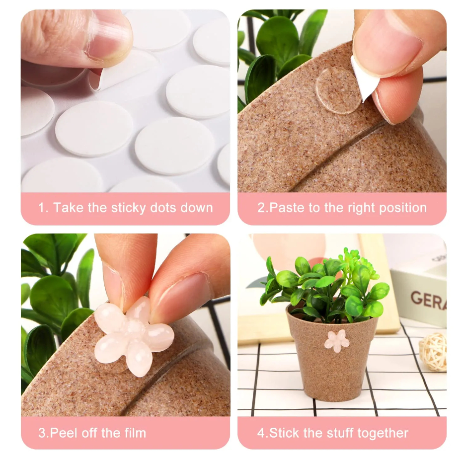 100 ชิ้น 8-20 มม. ไม่มีร่องรอย เทปสองด้าน กาวในตัว สําหรับแสตมป์ขี้ผึ้ง โปสเตอร์ ตกแต่งเทศกาล - รูปที่ 4