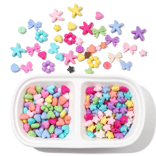 ลูกปัดอะคริลิค สีพื้น สําหรับทําเครื่องประดับ DIY
