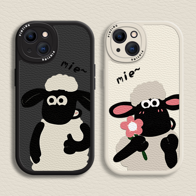 เคสโทรศัพท์มือถือแบบนิ่ม ลายการ์ตูนแกะ Shaun the Sheep สําหรับ iPhone 14 13 12 11 Promax 6 7 8 Plus 