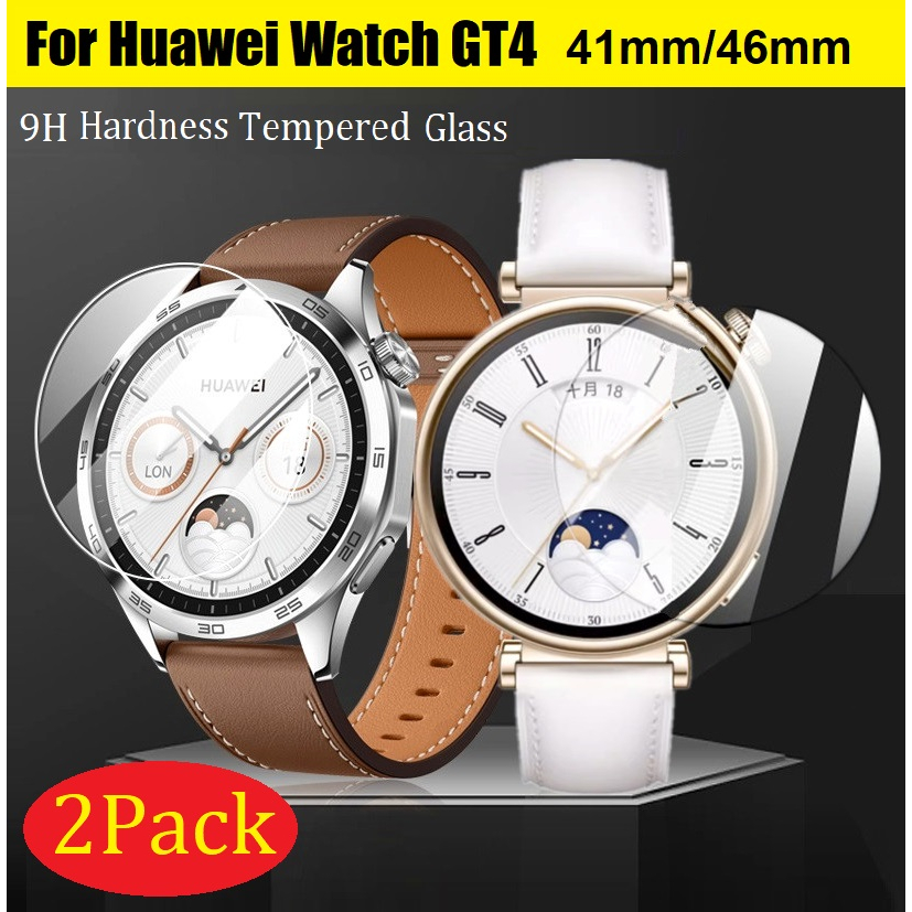 2PCS ฟิล์มกระจกนิรภัยกันรอยหน้าจอ 9H 2.5D สําหรับ huawei watch gt 4 ฟิล์ม huawei watch gt 5 film 41 