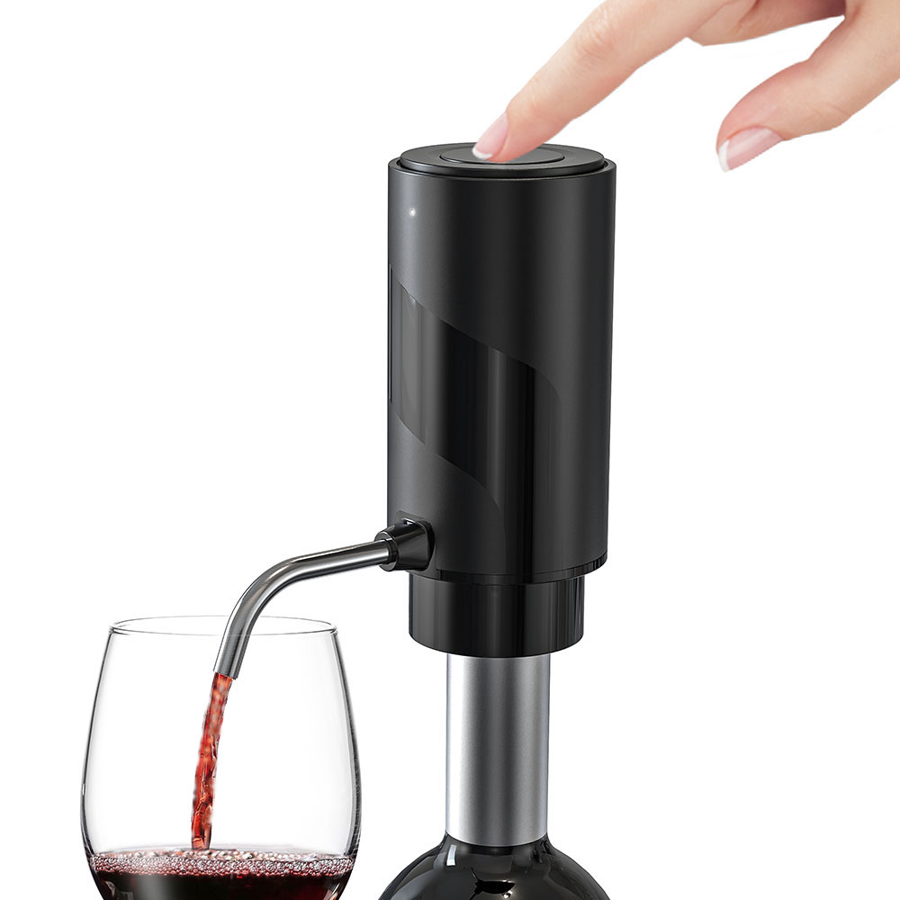 Aikaro เครื่องเติมไวน์ไฟฟ้า Pourer ขวดเหล้าอิเล็กทรอนิกส์อัตโนมัติ ชาร์จใหม่ได้