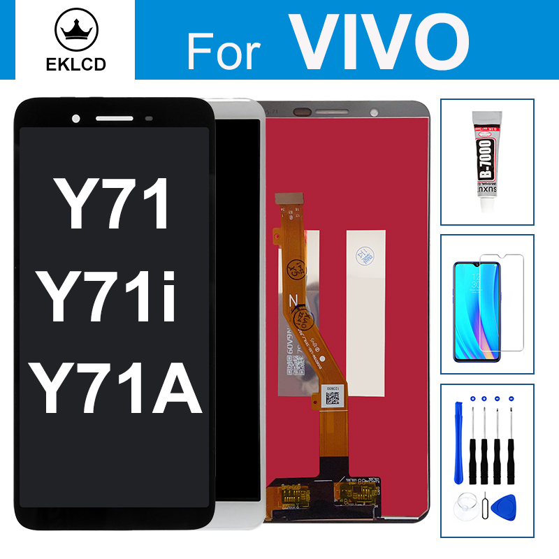 อะไหล่หน้าจอสัมผัส LCD แบบเปลี่ยน สําหรับ Vivo Y71 Y71i Y71A