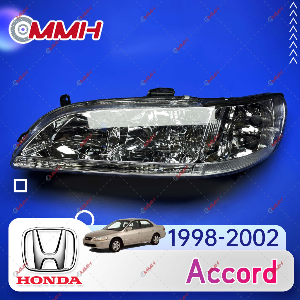 ไฟหน้ารถยนต์ สําหรับ Honda Accord G6 (1998-2002) S84 S86 ไฟหน้าสำหรับ ไฟหน้า โคมไฟหน้า ไฟหน้า​โปรเจค​เตอร์​ โคมไฟหรถยนต์ เลนส์กระจก headlamp headlight front light lens