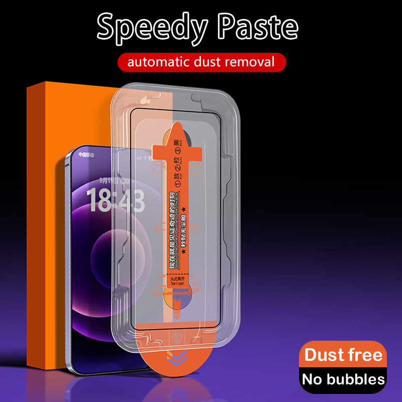 Speed Fit screen film กระจกนิรภัยสําหรับ iPhone 17 16 15 Pro max 15Plus 14 13 12 11ProMax XR 11 HD Privacy Screen Protector