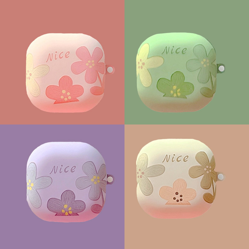 เคสหูฟัง ลายดอกไม้ กันกระแทก สําหรับ Samsung Galaxy Buds 2 / Buds Live / Buds FE / Buds2 Pro / Buds Pro